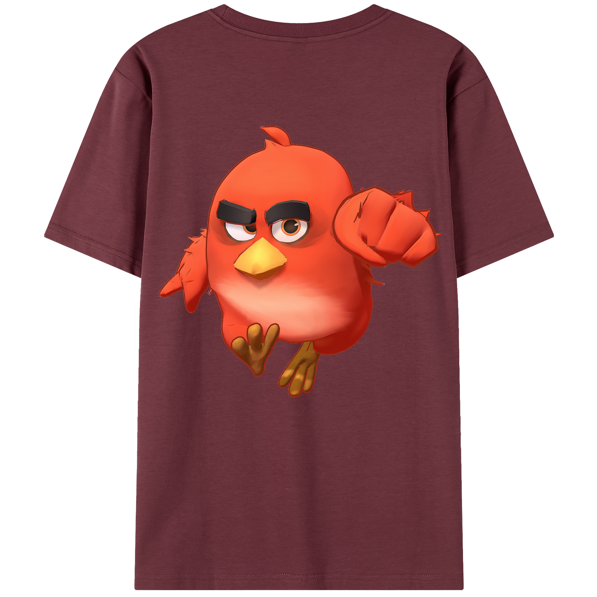 （画像用） Angry Birds アングリーバード 綿100％半袖Tシャツ（背面プリント）